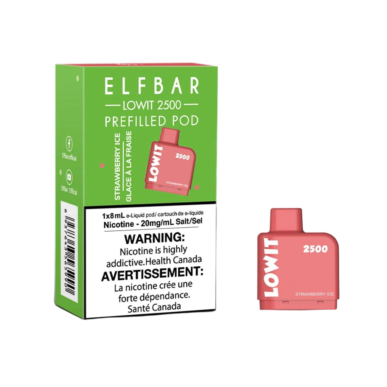 Elf Bar Lowit 2500 Puff Prefilled Pod