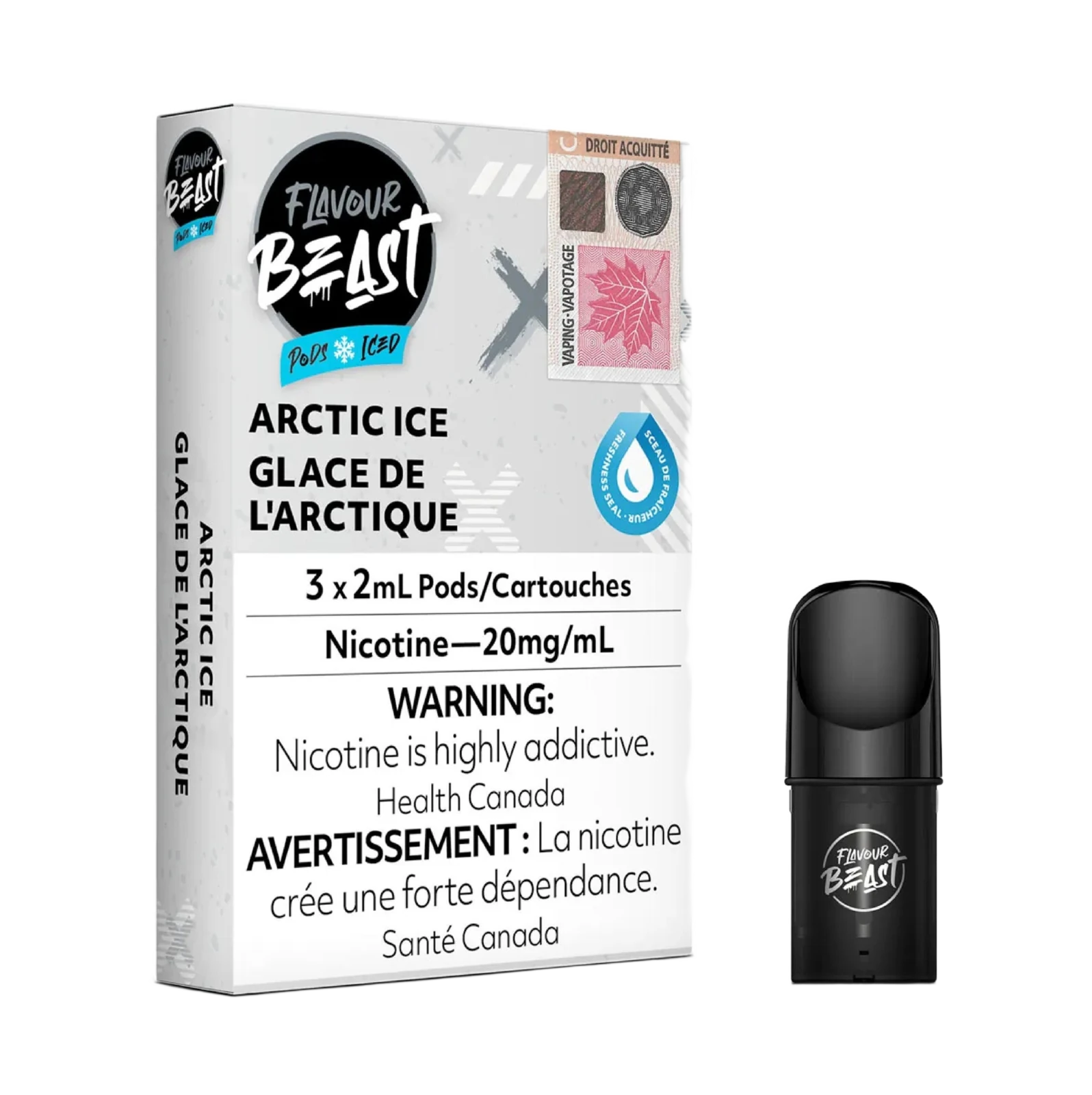 Flavour Beast Pods 3Pk 20mg - ARCTIC Ice