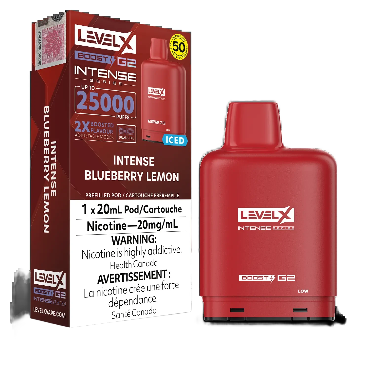 Level X Intense BOOST Pods 20mL
