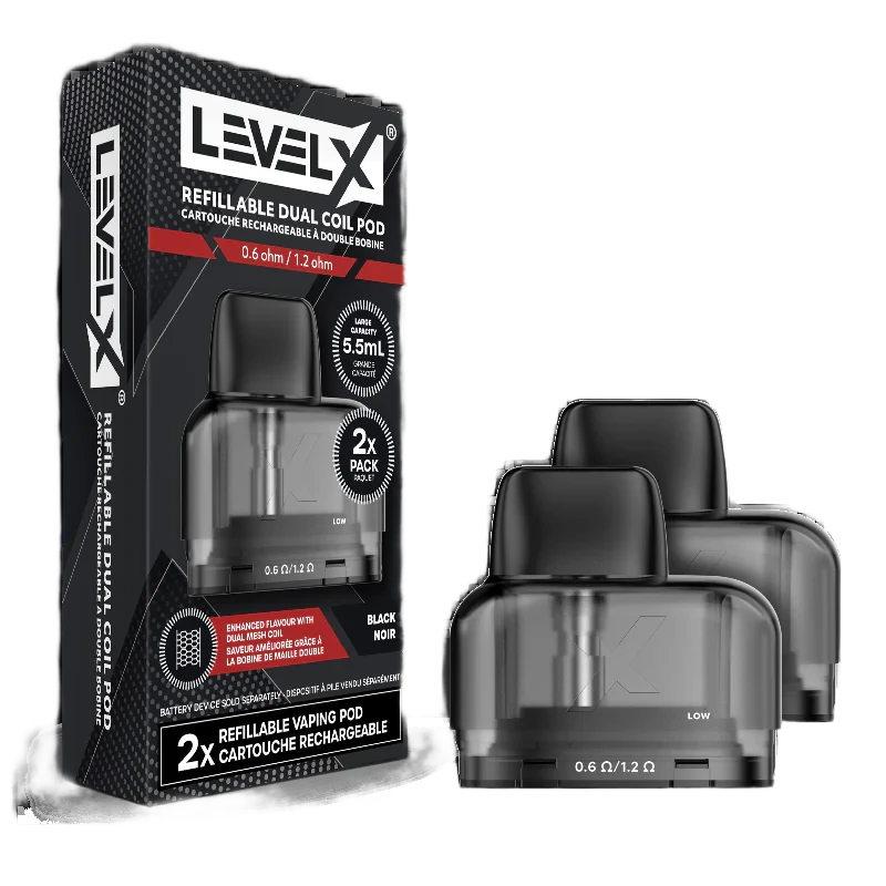Level X Refillable Dual Coil Pod 5.5mL