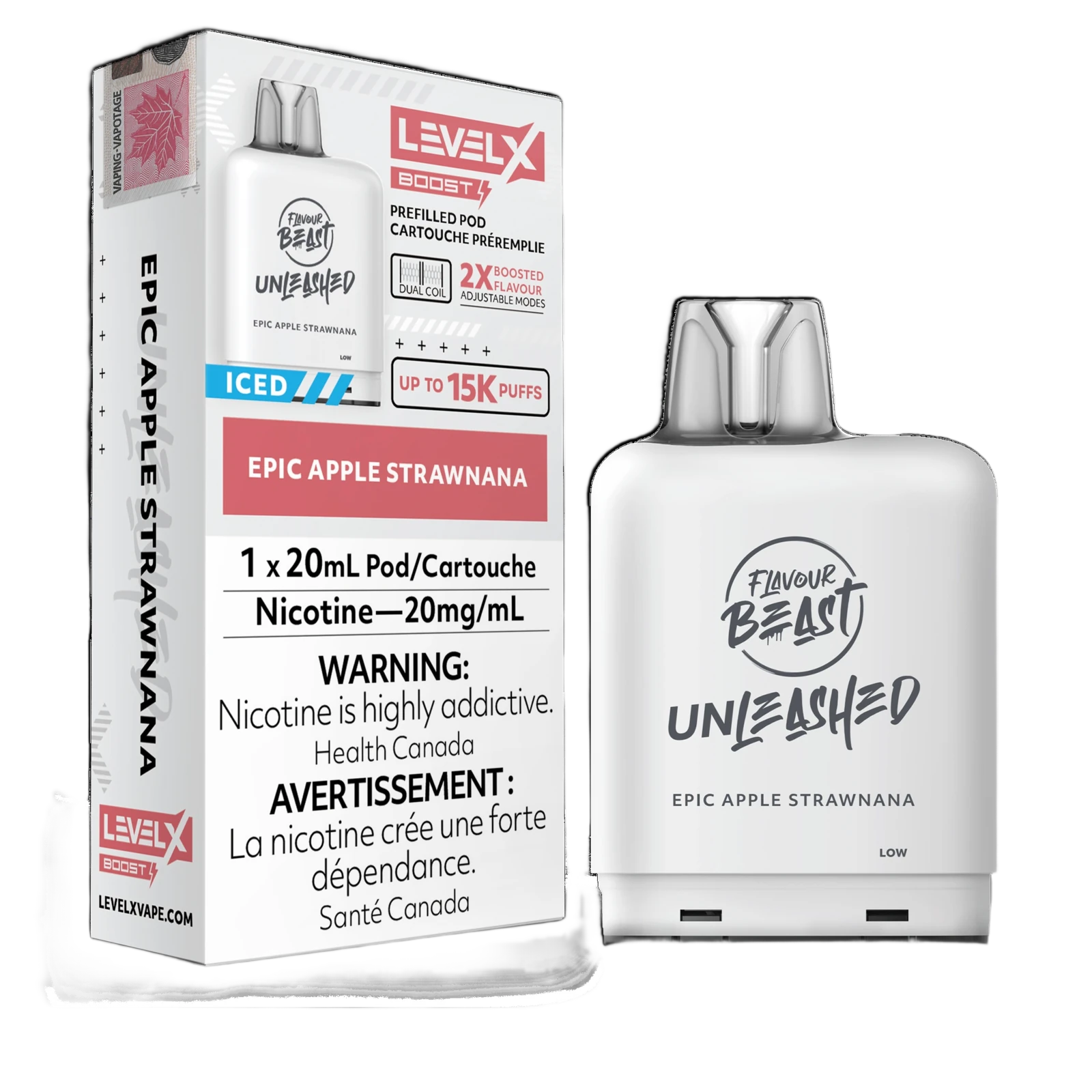 Level X FB Unleashed Boost Pod 20ml - 15000 Puffs