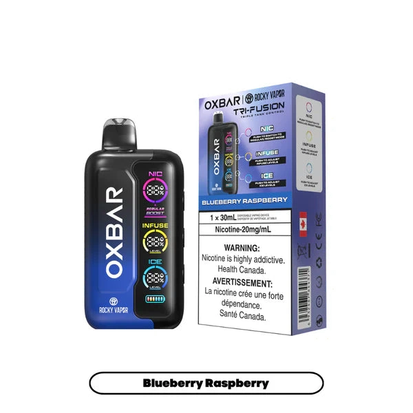 Oxbar Tri Fusion Disposable: Blueberry Raspberry