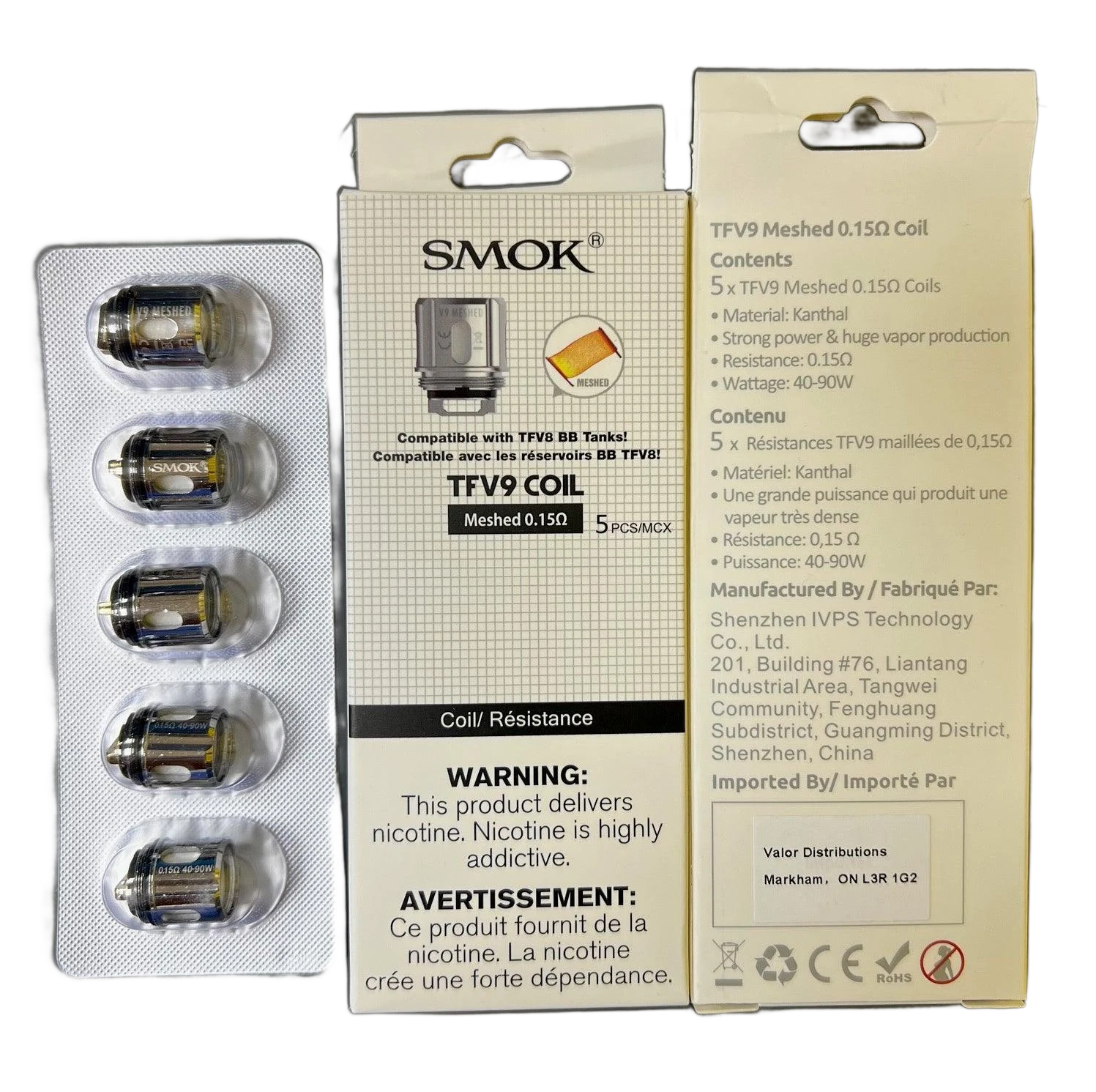 Smok TFV9 Replacement Coil (5 Pack)