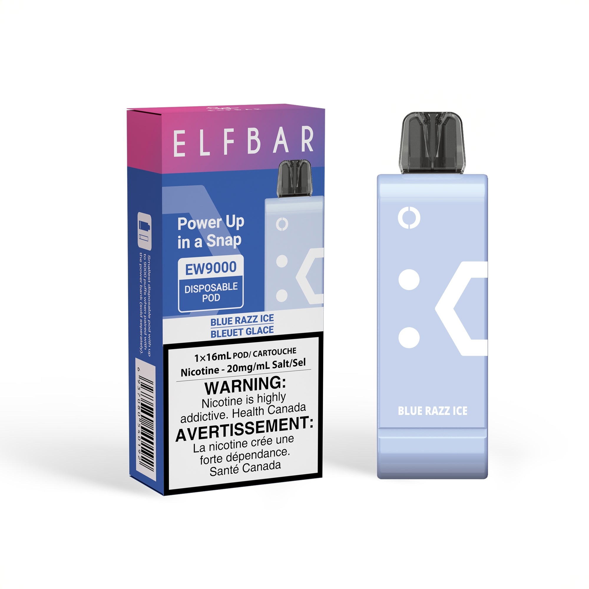 Elf Bar EW9000 Disposable Pods: Blue Razz Ice