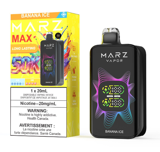 Marz Max 50K Disposable: Banana Ice
